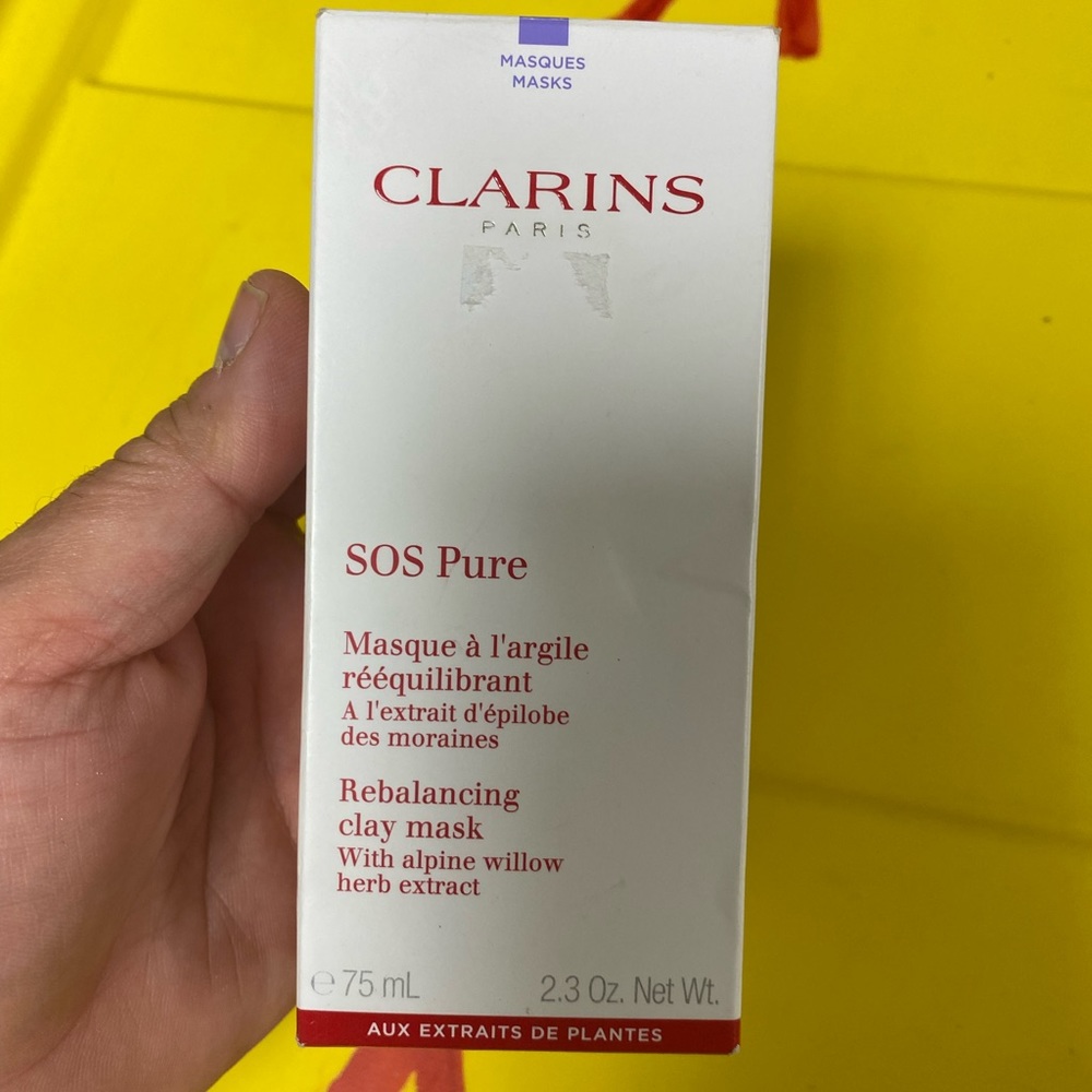 NWT CLARINS SOS Pure Rebalancing Clay Mask 75mL!